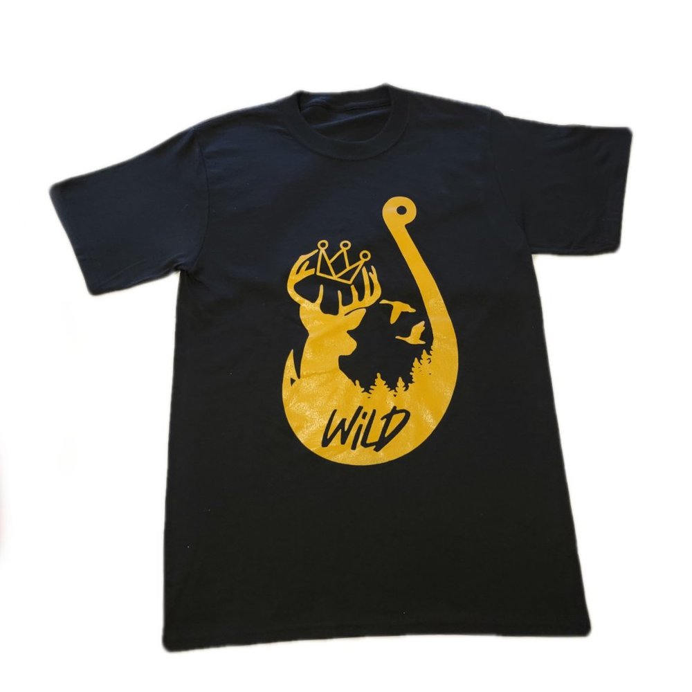 Black / Gold Giffen Wild T-Shirt